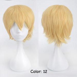 Perruque courte de 60 cm en gros, cosplay, plusieurs couleurs, lisse, peluca synthétique, cheveux d'<span class=keywords><strong>anime</strong></span>, cosplay, perruques résistantes à la chaleur pour les fêtes - Product Image 2