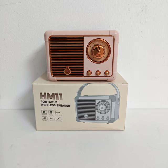 Retro Classic Portable  Wireless Loud Stereo Deep Bass Speaker TF Card MP3 Boombox Audio Player for Home Outdoor Use