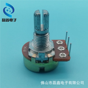 โพเทนชิโอมิเตอร์แบบหมุนเดี่ยว Wh148 แกนเกลียว M6x0.75 แบบมีร่อง 1 รอบ B1K B10K B50K - Product Image 2