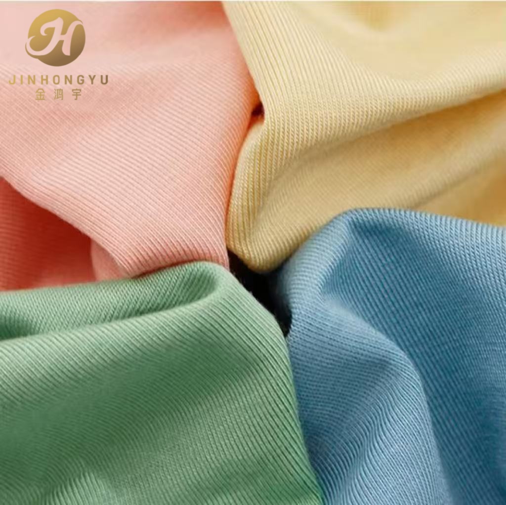 High Quality 200GSM 40s Knitted Bamboo Jersey Eco-Friendly Fabric Soft Comfortable Elastic for Boys & Girls Loungewear