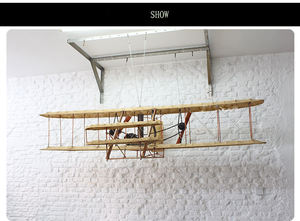 Colgante de hierro Retro para decoración de pared, decoración industrial de avión grande, colgante de techo - Product Image 2