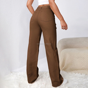 Jeans personnalisés à imprimé papillon délavé pour femmes, pantalon en denim déchiré pour femmes - Product Image 3