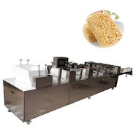 Machine automatique à ultrasons haute efficacité pour la formation et la découpe de gâteaux aux cacahuètes, barres de cacahuètes, bonbons, céréales soufflées et fruits en petits morceaux bien coupés