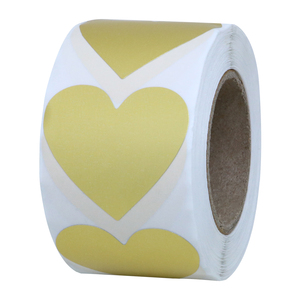 Hybsk-pegatinas de corazones de amor rojo, etiquetas adhesivas de punto de codificación de <span class=keywords><strong>Color</strong></span> de 1,5 pulgadas, 500 por rollo - Product Image 3