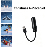 Projecteur USB, lumière d'Halloween, veilleuse de Noël, projecteur de scène rotatif pour éclairage décoratif mural et de plafond