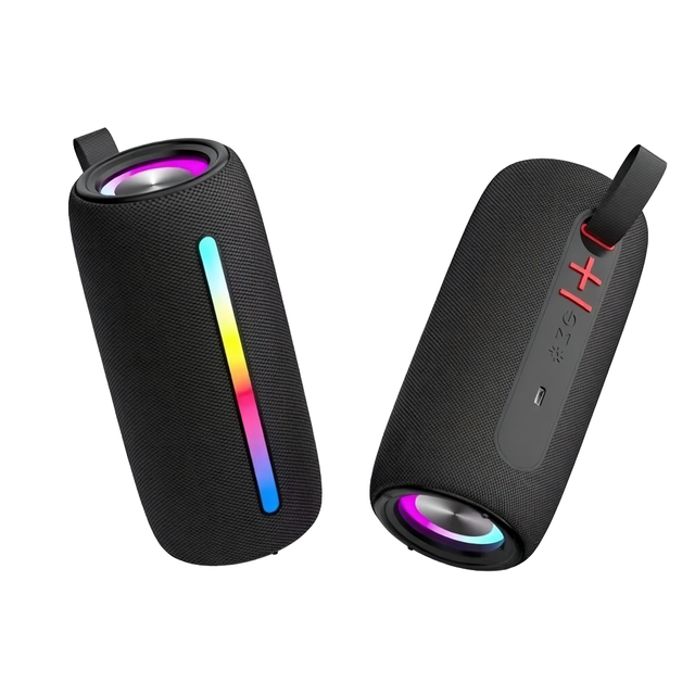 Customizable 10W Power Portable RGB LED Wireless Boombox Speaker Mini Plastic BT Mobile Phone Stage Outdoor Home Theatre Party