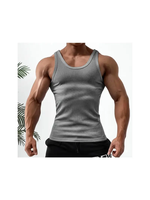 Nouveau design, vente en gros d'usine, stock disponible, gilet décontracté tricoté pour hommes, en coton et élasthanne, avec logo personnalisé, pour le sport et le fitness estival