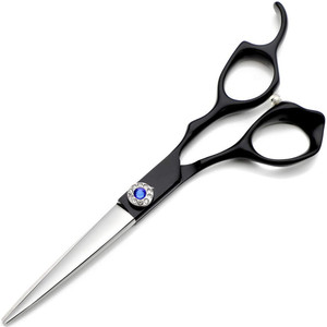 Tijeras de peluquería Inoue Kazutaka S5-6.0 pulgadas, tijeras de entresacar de acero inoxidable 440C con mango irregular y tornillo azul - Product Image 5