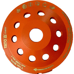 Disco de Pulir Yato 125 x 22.2 mm, Abrasivo Medio para Corte y Pulido de Metal - Product Image 1