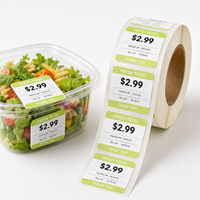 Etiquetas Ecológicas para Envases de Alimentos, Etiquetas Personalizadas para Contenedores, Etiquetas Adhesivas Impermeables para Envases de Alimentos