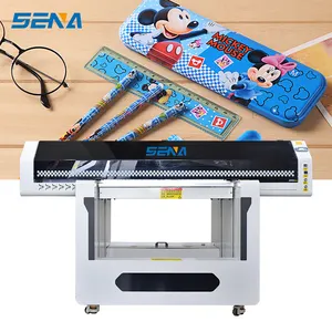 Multifunctional printing machine 90*60CM size with Ricoh G5i head color + varnish UV flatbed printer for sale