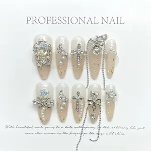 Professional Private Label Press On Nails Handmade Design Luxury Style Multicolor Different Shapes High Quality Wholesale