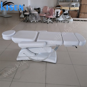 KISEN Modern Salon Furniture Luxury Adjustable Eyelash SPA Bed 4 Motors Electric Luxury Facial Massage <b>Table</b> Facial Beauty Bed - Product Image 5