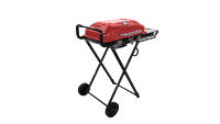 Barbecue à gaz pliable compact extra large, hauteur réglable, design moderne, surface de cuisson surdimensionnée, chariot, finition thermolaquée