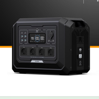 Station d'alimentation portable 2000W 220V pour l'extérieur, stockage d'énergie solaire d'urgence, batterie Lifeo4