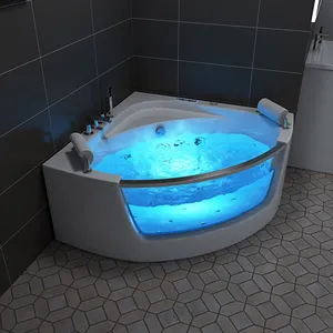 Köşe küvet whirlpool, sevgilisi masaj küveti, jacuzi kapalı 2 kişi spa küvetleri