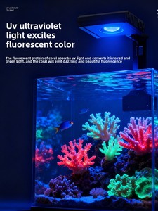 Lámpara LED Rectangular de Espectro Completo para Acuarios Marinos, Control por Aplicación, para Peceras Pequeñas de Agua Salada, Control de Algas y Peces - Product Image 3