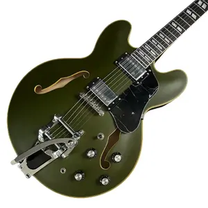 ESs 335 Electric Guitar Semi Hollow Body Green Colo free shipping stock