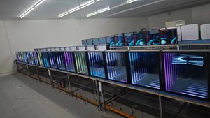 2024 New Colorful Acrylic <strong>Glass</strong> <strong>Neon</strong> 3D LED Infinity Mirror for Hotel Use Decorate Drop Shipping <strong>Neon</strong> <strong>Sign</strong> - Product Image 6