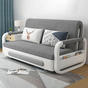 Moderno divano letto componibile soggiorno sala da pranzo in tessuto di legno imbottitura in schiuma caratteristica reclinabile per la casa dell'hotel sala da bagno adatto - Product Image 4