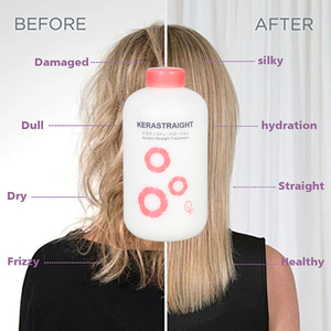 Perawatan Pelurusan Rambut Keratin Brasil Asam Glukosilat, Sistem Pelurusan Blowout untuk Rambut Kering dan Rusak, Bebas Formaldehida - Product Image 4