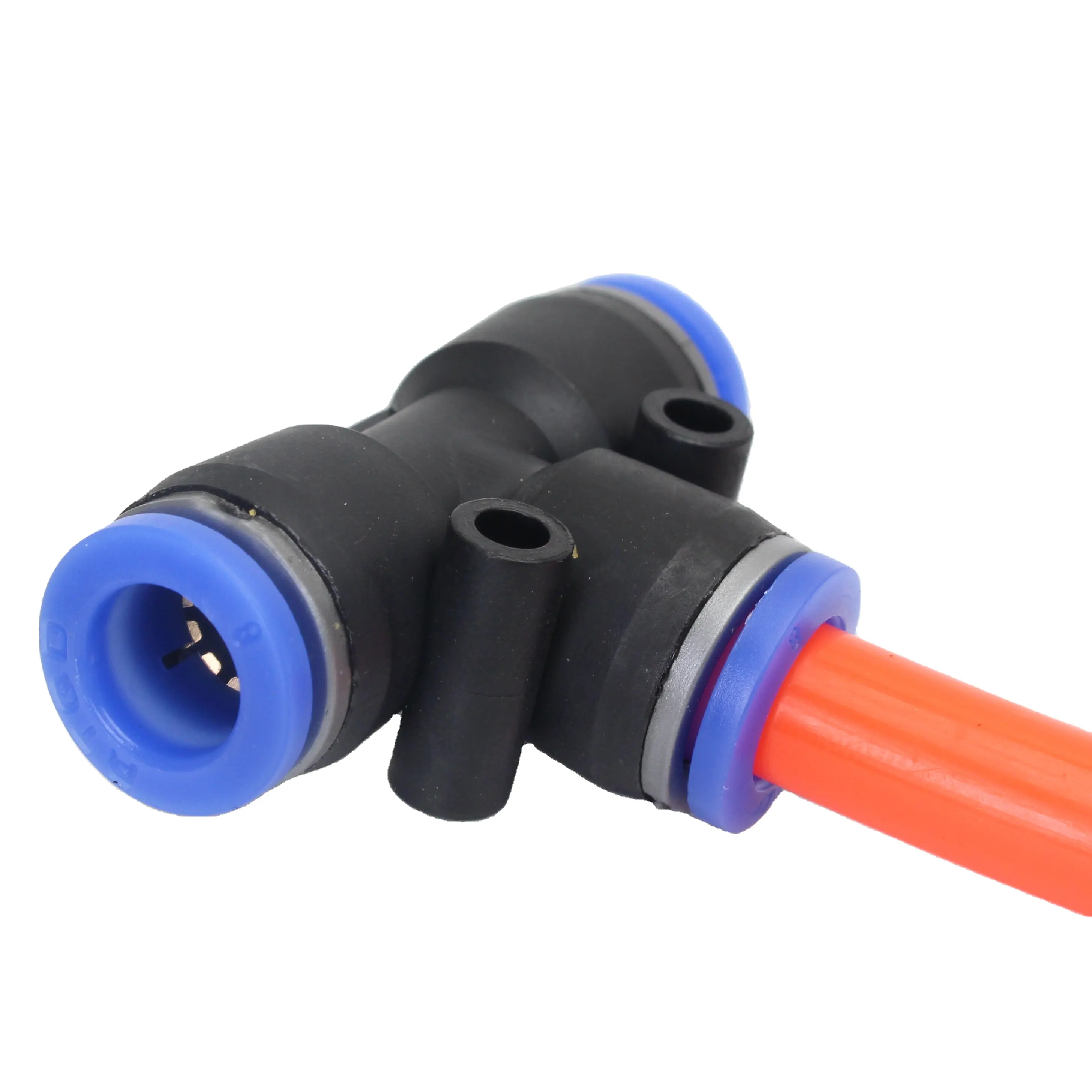 PE Series Plastics 4/6/8/10/12/16MM T Type Tee reducing air pneumatic fittings Quick tube connector Parts for Air Accessories