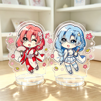 Gantungan Kunci & Standee Akrilik Holografik Transparan Tebal 0.4cm Ramah Lingkungan, Desain Kartun Anime, untuk Wisuda & Natal, Custom Profesional
