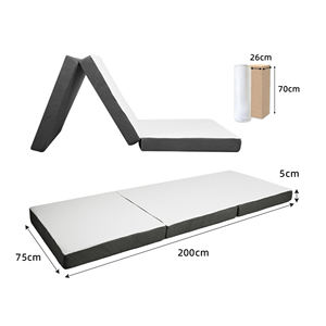 Durable Three <b>Fold</b> <b>Mattress</b> Portable <b>Tri</b> <b>Fold</b> Foam Bed Foldable Sleeping Pad for Home and Outdoor - Product Image 6