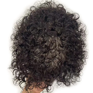 Prótesis capilar para hombre estilo rizado, base australiana, 80% de densidad - Product Image 3