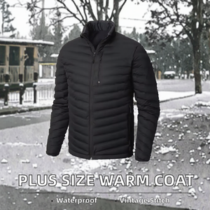Veste matelassée chaude pour homme, coupe-vent, à capuche, en coton, épaisse, décontractée, pour l'automne et l'hiver - Product Image 2
