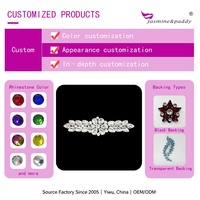 Mini Applique Broderie Fleur Transparente en Strass, Patch Bijou pour Vêtements, Délicat, Fait Main, DIY, Lavable, en Plastique et Verre