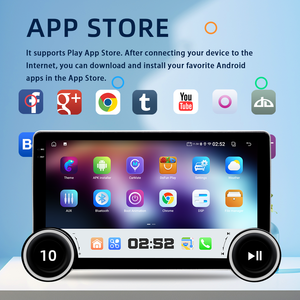 10.1 pollici autoradio per lettore DVD <span class=keywords><strong>Android</strong></span> Carplay GPS BT-abilitato WIFI DSP Multimedia Dashboard doppio pulsante pulsante lettore CD - Product Image 4