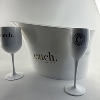 Refroidisseur de bouteille de champagne en plastique coloré en acrylique 12L