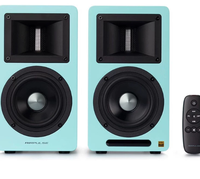 Enceinte Bluetooth active Airpulse A80 avec sortie subwoofer, APT-X 5.0, XOMS USB et télécommande pour bureau