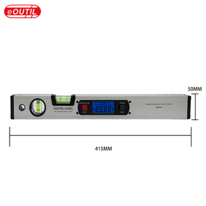 415 مللي متر/16.3 بوصة شاشة الكريستال السائل ، <span class=keywords><strong>360</strong></span> درجة مستوى المسح أداة المغناطيسي البناء مستوى الكحول الألومنيوم مستوى الرقمية - Product Image 2