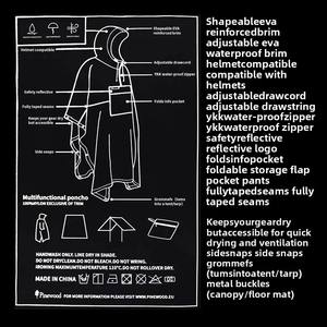<span class=keywords><strong>Chubasquero</strong></span> de viaje <span class=keywords><strong>plegable</strong></span> portátil táctico para impermeable multifuncional a prueba de tormentas pegado a presión para pesca Camping Tours - Product Image 3