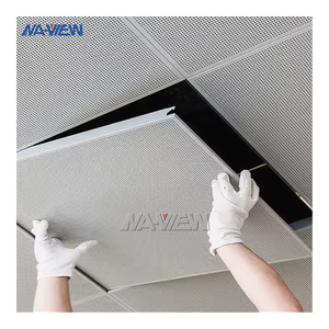 Design moderne Livraison rapide <span class=keywords><strong>600x600</strong></span> Carreaux de <span class=keywords><strong>plafond</strong></span> en aluminium Carré métal <span class=keywords><strong>Faux</strong></span> insonorisé intérieur pour hôtels hôpitaux - Product Image 1