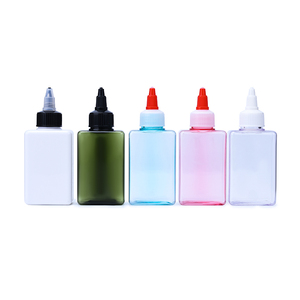 100ml 150ml 280ml Rosa Blanco Ámbar Claro Azul <span class=keywords><strong>Verde</strong></span> Rectangular PETG Twist Top Cap Aplicador <span class=keywords><strong>Botella</strong></span> de champú para aceite para el cabello - Product Image 6