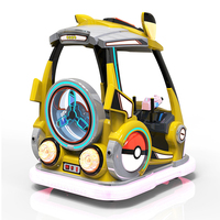 Voiture électrique à pare-chocs pour enfants, double carré, pour l'extérieur, Happy Kid Cars, manèges de parc d'attractions