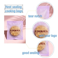 Sacs en plastique transparents givrés thermoscellables personnalisés, imprimés avec votre logo, pour aliments, bonbons ou biscuits, emballage individuel