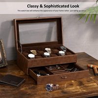 Boîte à montres de luxe modèle RLX, rectangle, cuir PU, étuis multifonctions, marque HX, HX-1 CN GUA