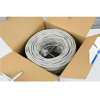 Kabel Ethernet Luar Ruangan CAT5E FTP Double Shielded 305M 1000ft Harga Bagus dengan Sertifikasi FCC Sampel