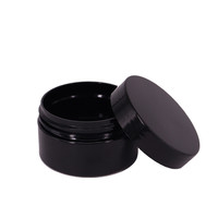 Emballage cosmétique pour soins de la peau PET 100 ml 120 ml 200 ml 250 ml 500 ml Pot cosmétique en plastique noir mat 4 oz 8 oz 16 oz Pot noir brillant