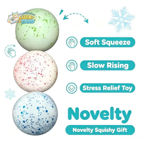 Peluche YJ Snowball, peluche moelleuse à remontée lente, balle anti-stress à presser, jouet sensoriel pour soulager l'anxiété, cadeau original pour adultes