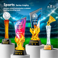 Kunden spezifische Gold Metal Crafts Hochwertige Souvenir Awards & Fußball Trophäen Medaillen Plaketten Neues Design für Kooperations geschenke