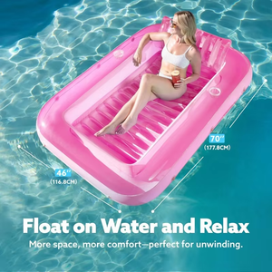 Lettino Gonfiabile Galleggiante per Piscina, Letto Galleggiante Gonfiabile per Piscina, Prezzi per <span class=keywords><strong>Parco</strong></span> Acquatico Gonfiabile per Piscina, Giardino, Spiaggia, Regalo - Product Image 3