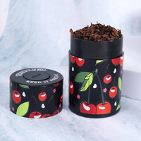 Boîte de rangement scellée sous vide Portable Creative Fruit Pattern Odor-proof and Humidity-proof Smoking Accessories Daily Storage Jar
