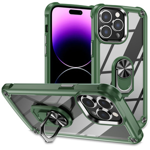 Rotazione di 360 gradi anello da dito porta custodia per <span class=keywords><strong>iPhone</strong></span> 14 Pro 15 Plus 12 13 Mini <span class=keywords><strong>11</strong></span> Pro Max Hard <span class=keywords><strong>Cover</strong></span> posteriore custodia del telefono - Product Image 1
