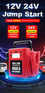 Hochwertiger Hochleistungs-<span class=keywords><strong>24</strong></span>-<span class=keywords><strong>Volt</strong></span>-4000A-Startstarter-Batterie-<span class=keywords><strong>Booster</strong></span> mit USB-LED-Licht für die Notfall rettung - Product Image 2