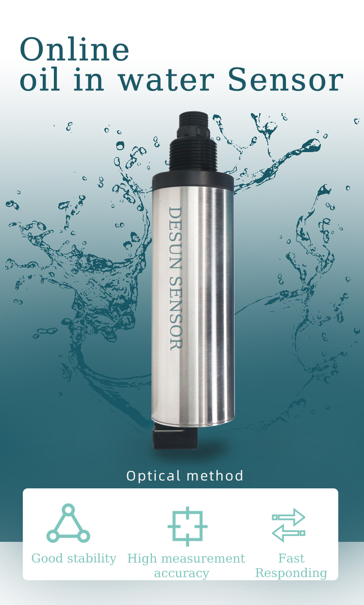 Self Cleaning 0.1ppb Oil In Water Detector RS485 Hydrocarbon Submersible Type